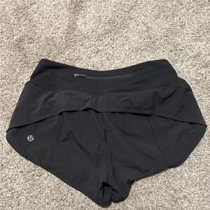 lululemon athletica Black Layered Athletic Skort Shorts